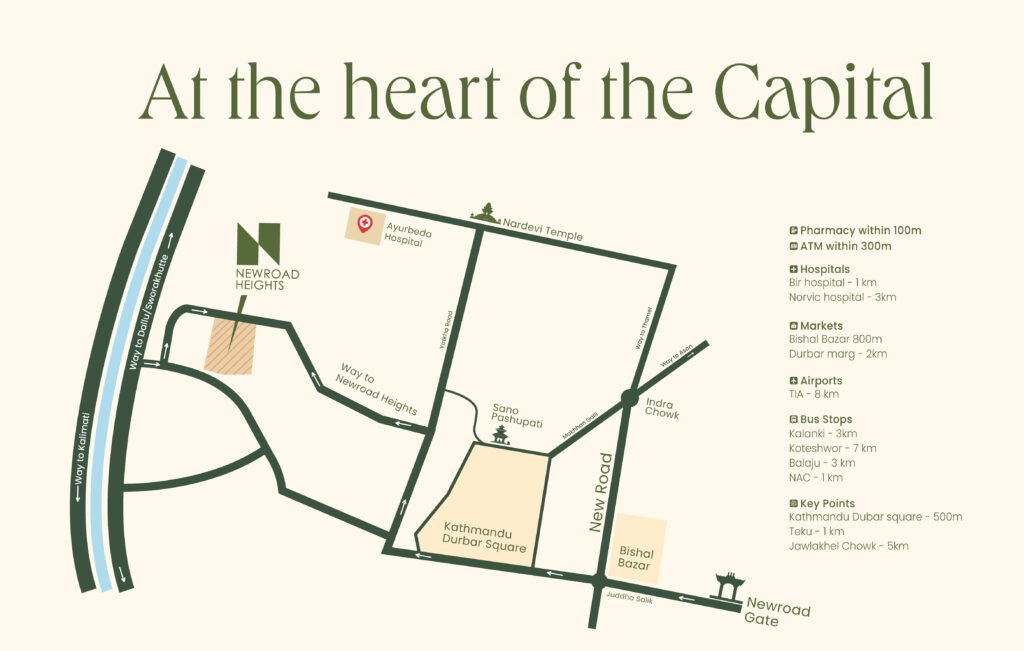 New Road Heights is located in the prime location in Kathmandu valley